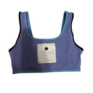 Staud x NB sleek purple sports‎ bra size Small